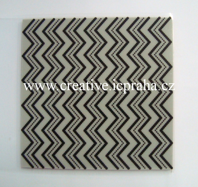 razítka Cling HA - Zig Zag 15x15cm CG674